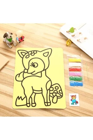 مجموعة طلاء الرمال من قناة (MNZ-Sand Painting Set) 10 قطع (KMBYM) - ALSA