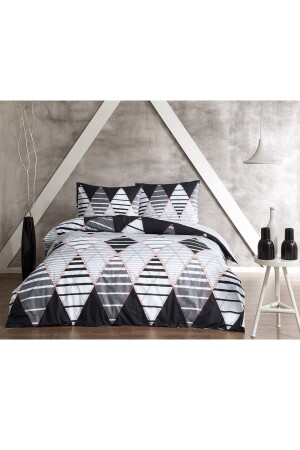 MNZ-Santo Gray غطاء ملابس مزدوجة المكونات المثبتة سرير 60264694 - Taç