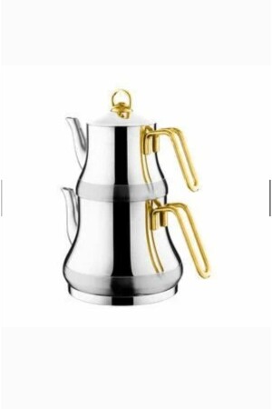 MNZ-Sapphire Metal Handled Teapot متوسط الحجم ak10 - Akdeniz