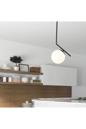 MNZ-Sara مصباح عود أسود واحد مصباح عود عصري مطبخ غرفة المعيشة مصباح عود صانع 3456-01-BL - Apliqa