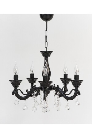 MNZ-Sare 5 قطع معدنية حجر أسود شمعة 9988 - Berk Avize