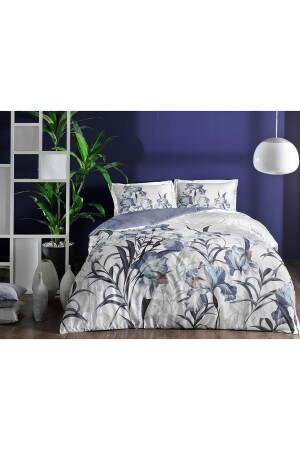 MNZ-Sarina Satin Double Duvet Cover Set بنفش P5295S837 - Taç