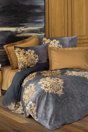 MNZ-Satin مزدوجة غطاء غطاء الجاديرا بيج 8680108063354 - Cotton Box