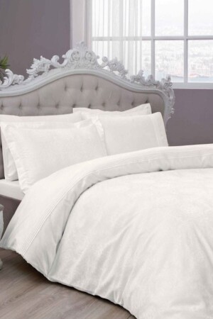 MNZ-Satin Delux غطاء ملابس مزدوجة مجموعة ديانا إكرو BC101959 - Taç