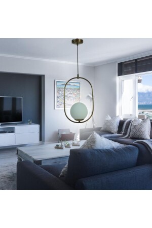 MNZ-Saturn Model Modern Antique Single White Glass Pendant Lamp قمرة القمرة AVS-11003-AN - aviserra