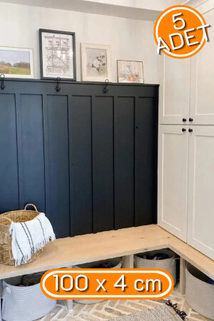 MNZ-Scandinavian Wall Slat 100 سم × 4 سم - Yıldırım's Home