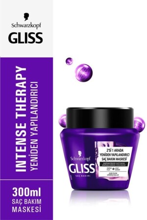 MNZ-Schwarzkopf Gliss العلاج المكثف إعادة هيكلة الشعر قناع 300 مل - Gliss