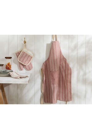 خط MNZ-Scratch Line القطن جيب المطبخ المفتاح الأحمر - English Home