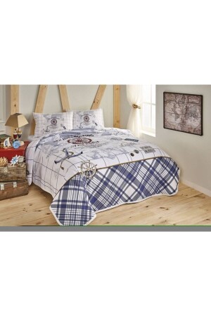 مجموعة من المباني المزدوجة من جانب (MNZ-Sea Side Double Duvet Set) - Taç