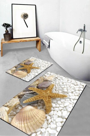 MNZ-Seashell Starfish Set المطبوعة رقمية على غطاء - Liva Home