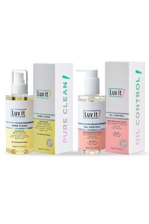 مجموعة مراقبة الجلد الموازنة من MNZ-Sebum التي توفر عملية تنظيف مزدوجة (جلد مزيج زيتي) i9 (L109-L110) - Luv it!