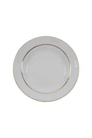 MNZ-Sedef 19cm هول عشاء طبق عميق طبق 6 قطع مع الذهب الشريحة SF19CK - Güral Porselen