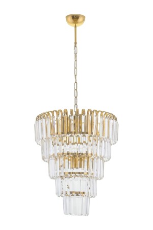 MNZ-Şelale 40 سم 5 طبقة صفراء (ذهبية) معلق الشنابل - Çakır Avize 3700-40SR - Çakır Aydınlatma