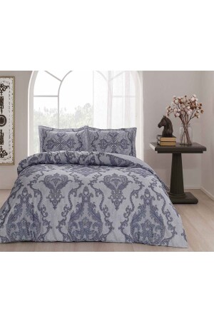 MNZ-Selby Purple Double Cotton Satin Duvet Cover Set 60266427 - Taç