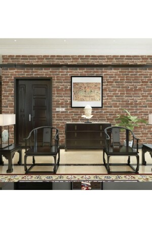 MNZ-Self Adhesive Tile Brick Pattern لوحة خلفية Nw23 - Renkli Duvarlar