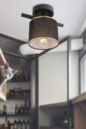 MNZ-Selina واحد أسود حديثة الصفوفية غرف الصغار المطبخ غرفة النوم الشنادل 3074-01-BL - Apliqa