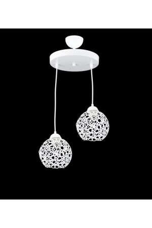 MNZ-Seljuk Ball Motif Star Wrought Iron Model Retro Rustic Pendant Lamp شمعة LMBDR35332 - Lambadar