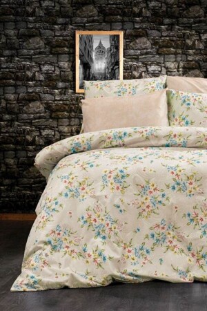 MNZ-Sena Coffee 6 Piece غطاء غطاء مزدوج مع ورق مرنة - CANDAN ÇEYİZ