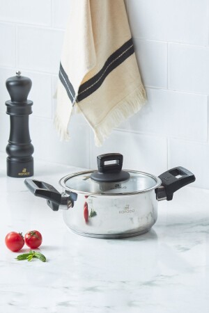 MNZ-Senna إدخال أسفل الخراب الفولاذية 18 سم 2 لتر 153 03. 08. 2229 - Karaca