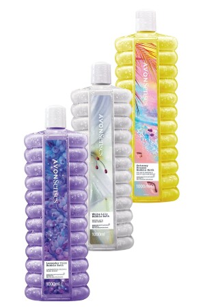 MNZ-Senses لليلي-لافندر-بحر الملح والشمسير الرائحة حباب حمام حزمة - Avon