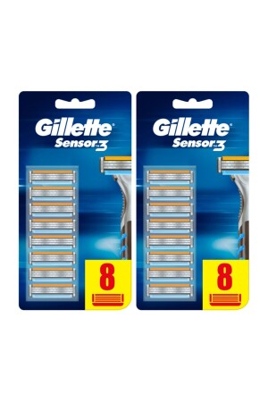 MNZ-Sensor3 شفرات الحذاء للرجال - 8+8 حذاء بديل - Gillette