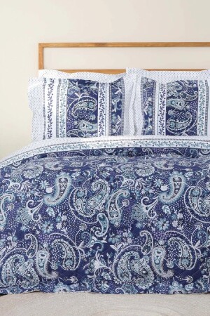 MNZ-Serena Blue 100% قطن مزدوج كامل 200 - Karaca Home