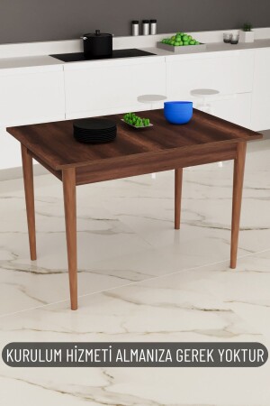 طاولة الطعام من نوع MNZ-Serenay Brown لـ 4 أشخاص 70x110 طاولة الطعام من نوع مطبخ 1. - Zevin Sanat