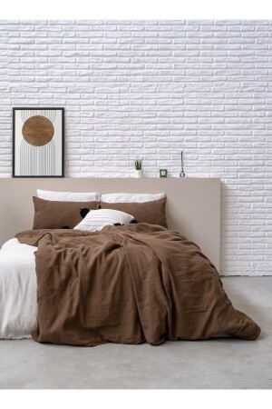 MNZ-Serenity Linen Duvet Cover Bison MAM. B.R.HOUSE. TKS. BED. 00009 - Barine