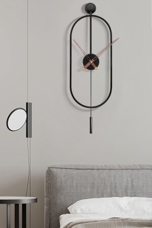 MNZ-Serenity أسود، ديكوراتيف ساعة الجدار الحديثة Meta-040140001 - MetaQuartz Aksesuar