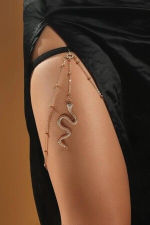 MNZ-Serpent Snake Leg Chain - New Obsessions