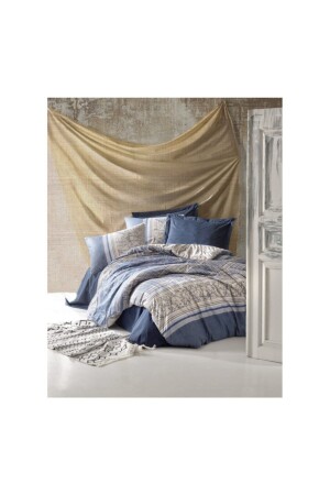 MNZ-Serra - Navy Blue Earth Series غطاء غطاء مزدوج 1174147034052 - Cotton Box