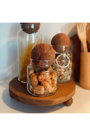 تقديم MNZ-Service جودة الكرة الخشبية القفازة تقديم الكرة الكبدوكية 24 سم الجوز - Genel Markalar