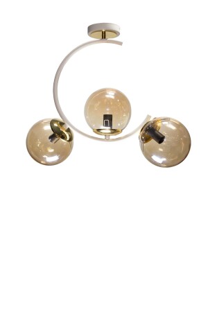 مُصباح مُصباح (MNZ-Sesa) أبيض مع 3 مصابيح عسل 101262031 - MŞ Aydınlatma