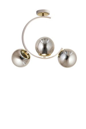 مُصباح سِفَانِيّة بيضاء من طراز MNZ-Sesa مع 3 مصابيح مدخنة 101262031 - MŞ Aydınlatma