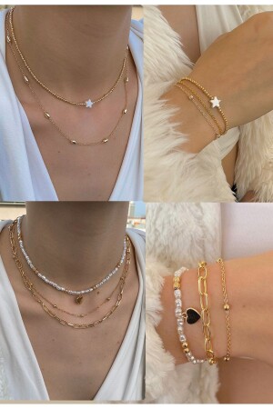 MNZ-Set 4 في 12 قلادة 2 سوار - takıtarzım