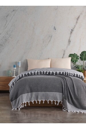 MNZ-SET HOME نمط قديم مضاعف 200x230 محاط (اليد ربط) - Sethome Collection