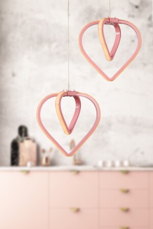 MNZ-Sevinç 3 لون LED 2. li شمعة وردي BEG0092BEG02 - Begüsa