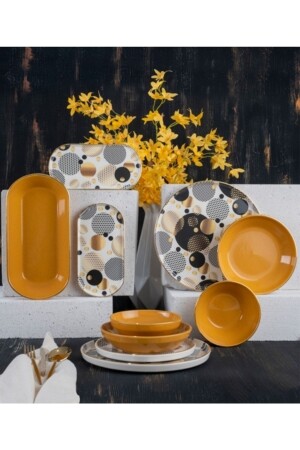 مجموعة تناول الطعام من طراز MNZ-Shadow 27 Pieces Sr-22-0254 SR-22-0254 - ACAR