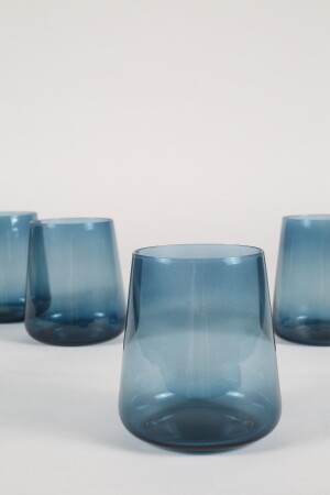 MNZ-Shadow 4-piece Water Glass Set Blue 380 Cc 301. 01. SHW0051004RKL - Rakle