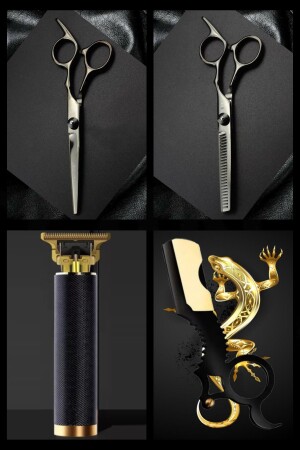 MNZ-Shaver + U4 Razor + M8 قطع + مقصات الهدوء - Qualis