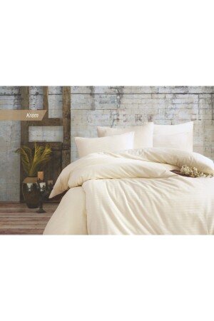 MNZ-sheets القطن ساتين مزدوج غطاء غطاء المجموعة الكريم TYC00088847913 - BESTİNA GOLD