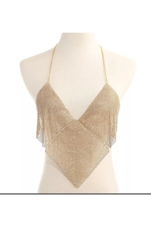 MNZ-Shiny bra chain body accessory heart pattern (مجموعة من أشكال القلب المضادة للجسم) - Modamays