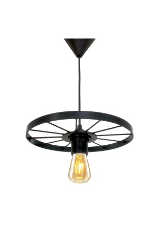 مصباح عجلة الدراجة MNZ-Shiplamp واحد مصباح حديد محاطة الحديد بار فندق مطعم مصباح سقف ريترو معدني ATLY4045 - Bundeba