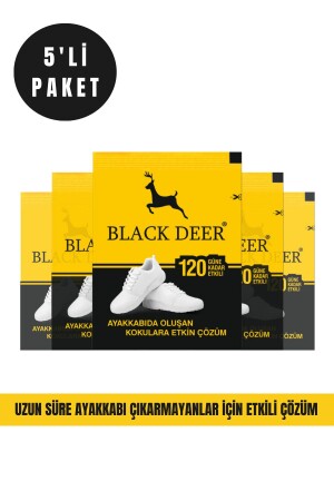 MNZ-Shoe Deodorizer مسحوق رعاية القدم مضادة للزكام 5 قطع - Black Deer