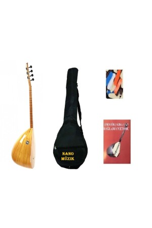 MNZ-Short Neck Saz Baglama Set + كتاب دراسة baset0002 - Nano Müzik