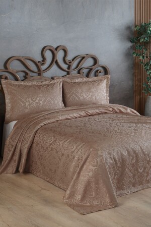 (MNZ-Sierra Jacquard Chenille) غطاء سريري مزدوج (مُسحوق) - Birhome