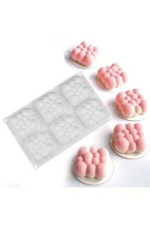 قماش سيليكون MNZ-Silicone Mold White Mini Cloud قماش سيليكون JSC3002 - Pasta Story