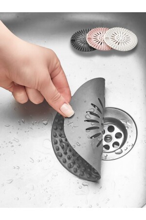 MNZ-Silicone Non-Slip Round Sink Strainer مع كؤوس الصق - Ms