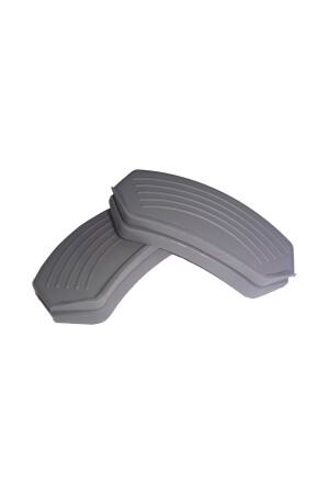 MNZ-Silicone Pot Pan Holder مضاد للنيران مجموعة من الملاعب غير العصية 9 × 4 سم سم رمادية (1 مجموعة تتكون من 2 قطع) - Sg Design