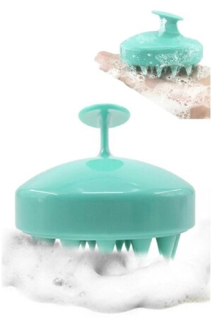 MNZ-Silicone Scalp Massaging Shampoo Comb - فرشاة رعاية الشعر - Poni